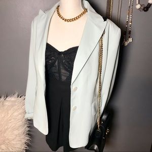 KASPER mint green blazer